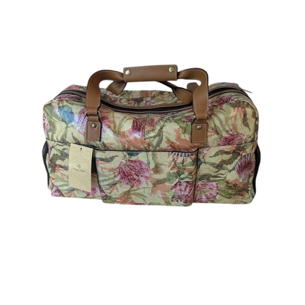 Patricia Nash Bag Seashells Mandara Overnighter Duffle Suitcase Travel NEW